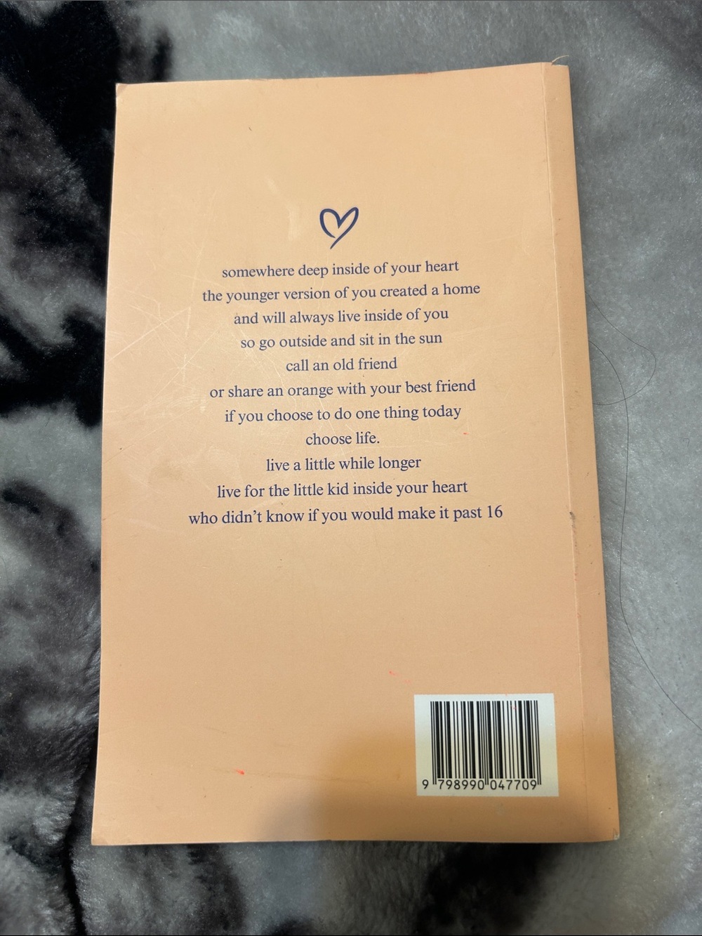 Hayley Grace 'Save Me an Orange' Peach Decorative Book Cover - Picture 2 of 2